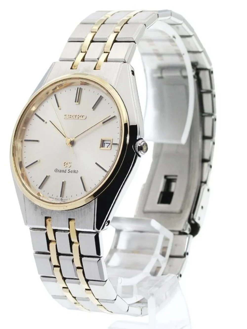 SEIKO Grand Seiko SBGS004/9587-8000 Date Champagne Gold Dial Quartz Men's_960602